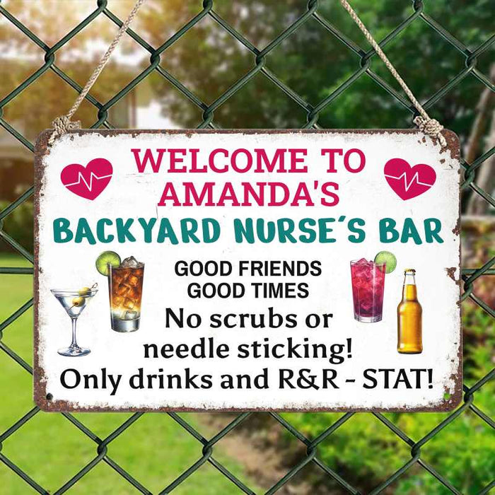 Only R&R - Gift for a Nurse - Personalized Custom Metal Sign