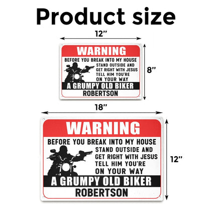 Before You Break - Gift for a Biker  - Personalized Custom Metal Sign