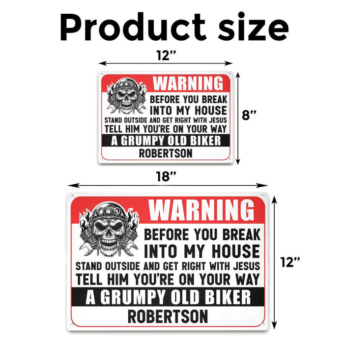 You're On Your Way - Gift for a Biker - Personalized Custom Metal Sign