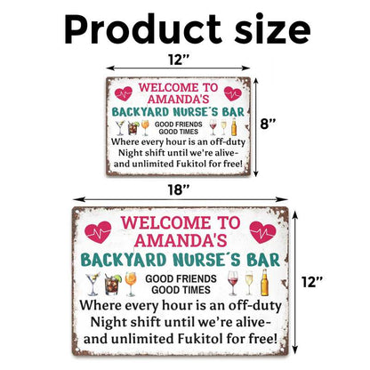 Good Times - Gift for a Nurse - Personalized Custom Metal Sign