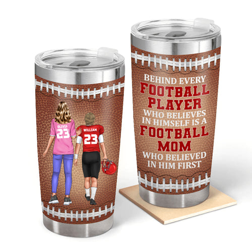 Football Player - Gift for Mom / Dad / Parents - Personalized Custom Tumbler