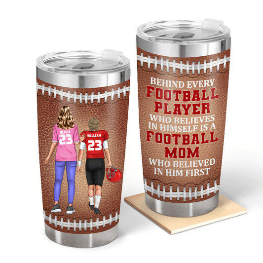 Football Player - Gift for Mom / Dad / Parents - Personalized Custom Tumbler
