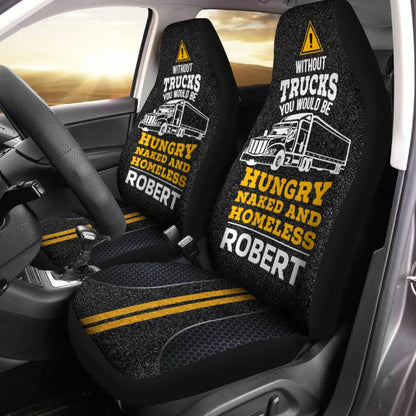 Personalized Car Seat Covers - You Would Be Hungry (2pcs, universal fit)
