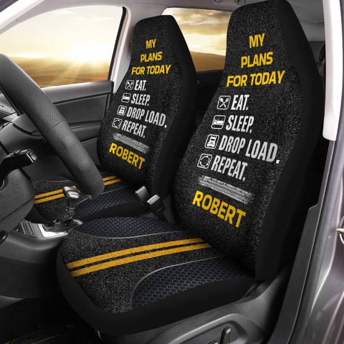 Personalized Car Seat Covers - Plans For Today (2pcs, universal fit)