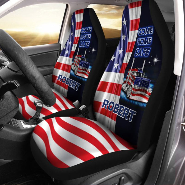 Personalized Car Seat Covers - Come Home Safe (2pcs, universal fit)