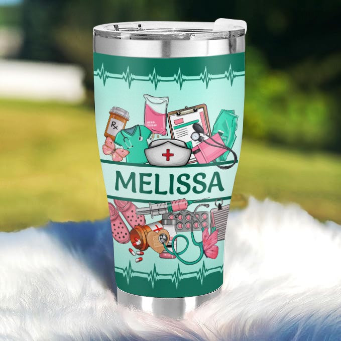 No About Grades - Gift for a Nurse - Personalized Custom Tumbler