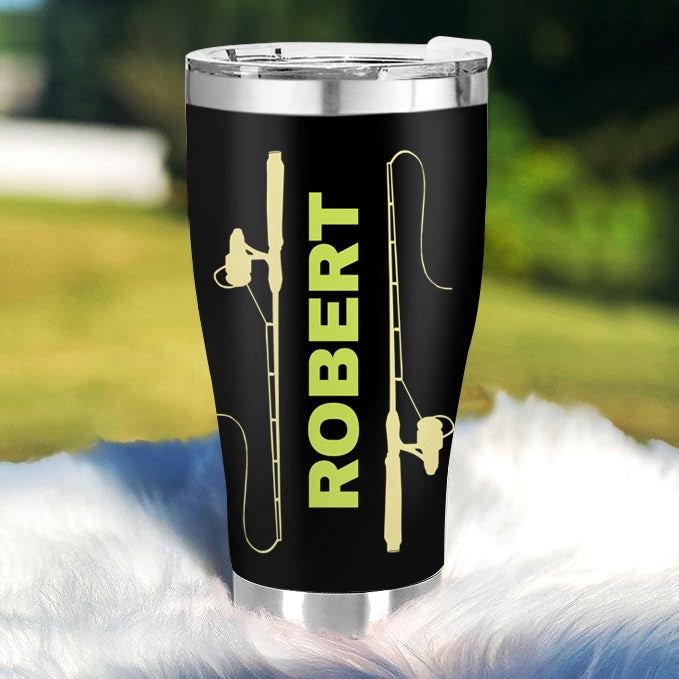 Just One More Cast  - Gift for a Fisherman - Personalized Custom Tumbler