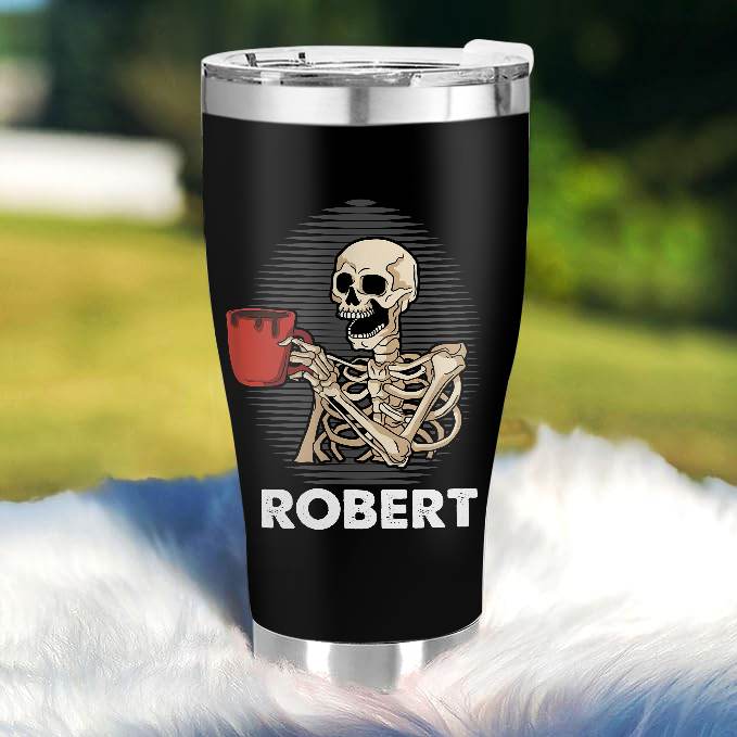I fully Intend to haunt people - Gift for yourself/friends - Personalised Skull Custom Tumbler