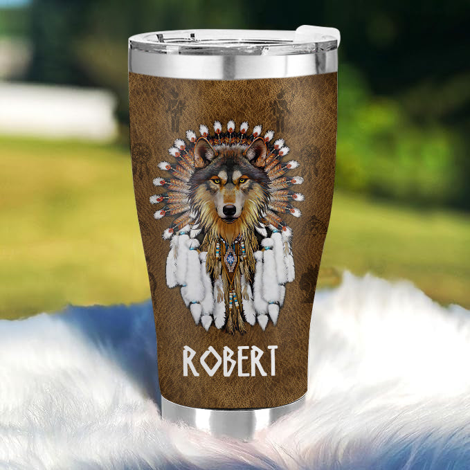 Listen to the wind - Gift for yourself/friends - Personalised Native Custom Tumbler