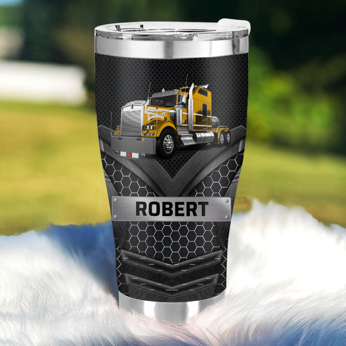 Big Truck - Gift for a Trucker - Personalized Custom Tumbler