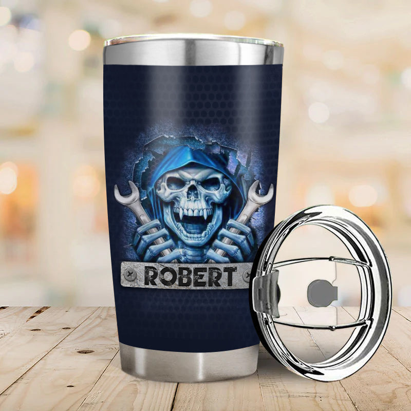 A Grumpy Old Mechanic - Gift for a Mechanic - Personalized Custom Tumbler