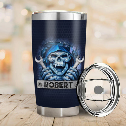 A Grumpy Old Mechanic - Gift for a Mechanic - Personalized Custom Tumbler