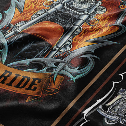 Freedom On Two Wheels - Gift for a Biker - Fleece / sherpa blanket