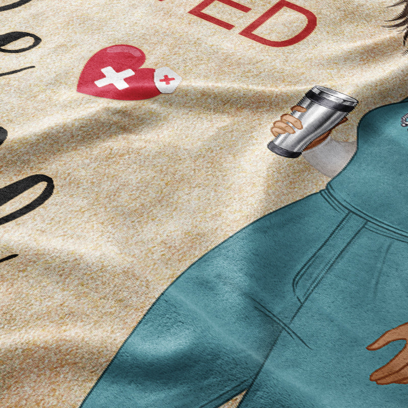 Live, Love, Heal - Gift for a Nurse - Personalized fleece/sherpa blanket