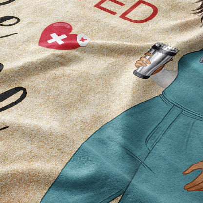 Live, Love, Heal - Gift for a Nurse - Personalized fleece/sherpa blanket