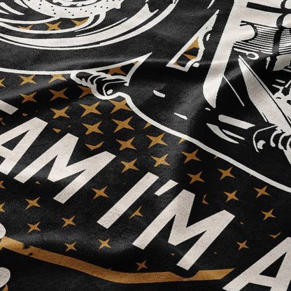 I Dream I'm A Motorcycle- Gift for a Biker - Personalized fleece/sherpa blanket