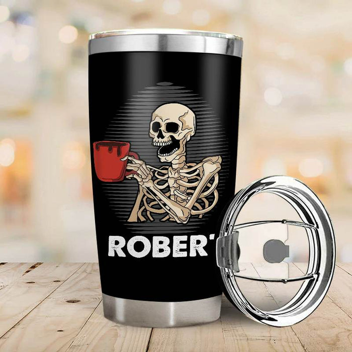 I fully Intend to haunt people - Gift for yourself/friends - Personalised Skull Custom Tumbler