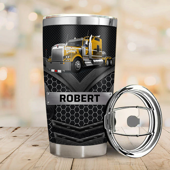 Big Truck - Gift for a Trucker - Personalized Custom Tumbler