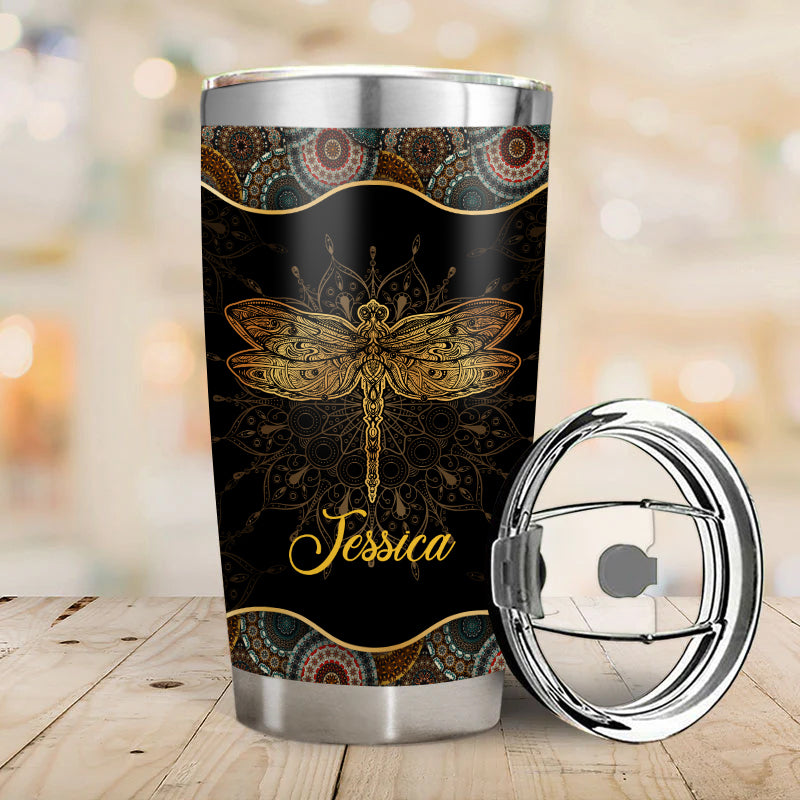 I was born with the soul of a hippie - Gift for yourself/friends - Personalized Hippie Custom Tumbler