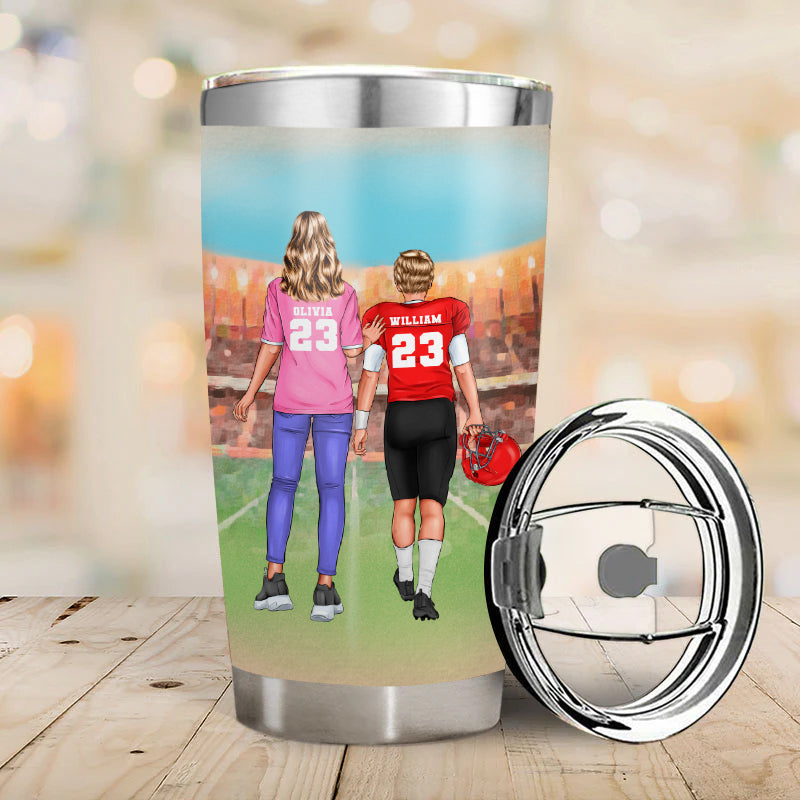 Football Mom - Gift for Mom / Dad / Parents - Personalized Custom Tumbler