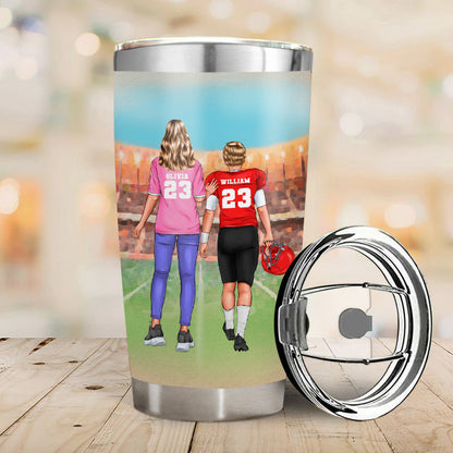 Football Mom - Gift for Mom / Dad / Parents - Personalized Custom Tumbler