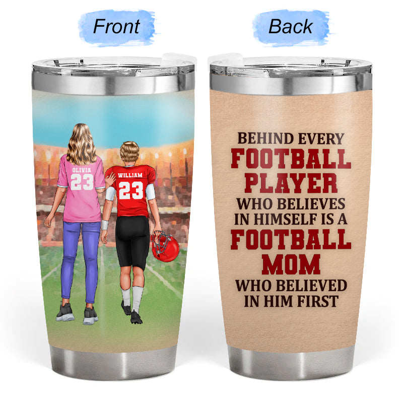 Football Mom - Gift for Mom / Dad / Parents - Personalized Custom Tumbler