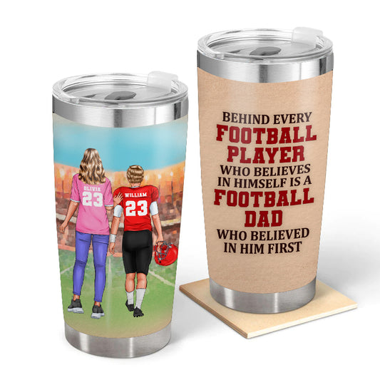 Football Mom - Gift for Mom / Dad / Parents - Personalized Custom Tumbler