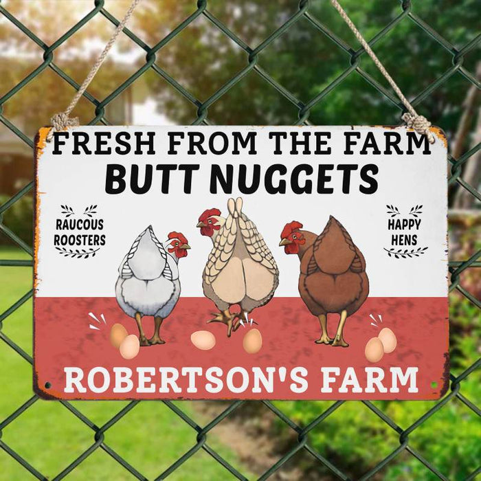 Fresh From The Farm - Gift for a Farmer - Personalized Custom Metal Sign