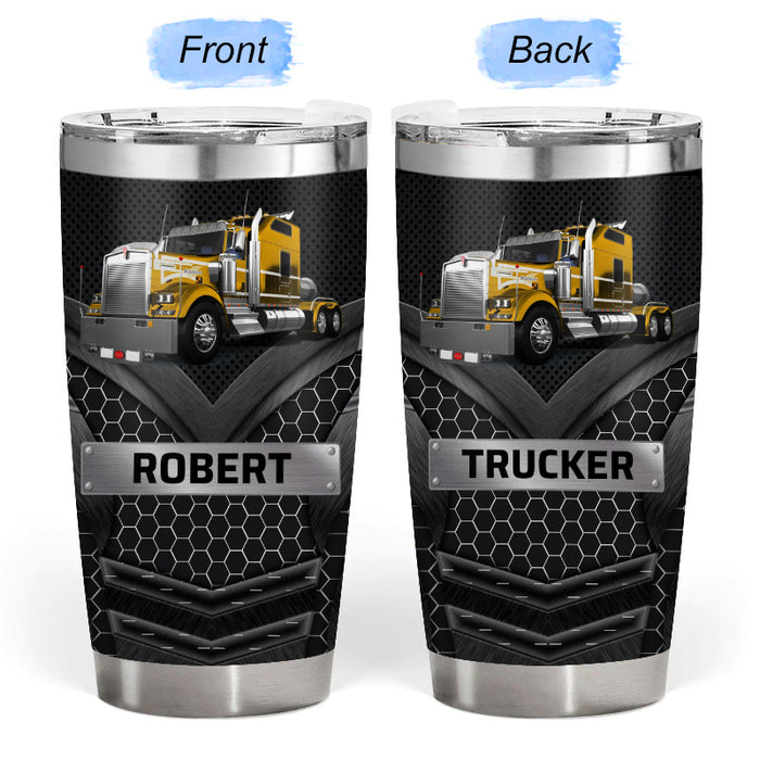 Big Truck - Gift for a Trucker - Personalized Custom Tumbler