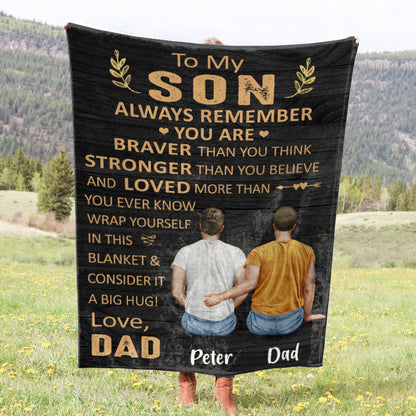 You Are Loved More Than You Ever Know - Gift for son/daughter - Personalized fleece/sherpa blanket
