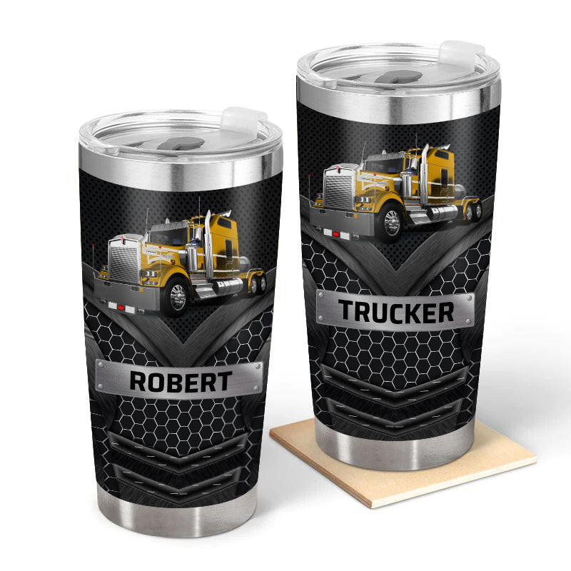 Big Truck - Gift for a Trucker - Personalized Custom Tumbler