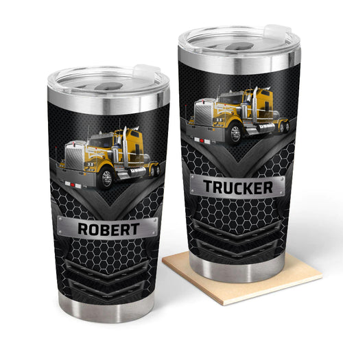 Big Truck - Gift for a Trucker - Personalized Custom Tumbler