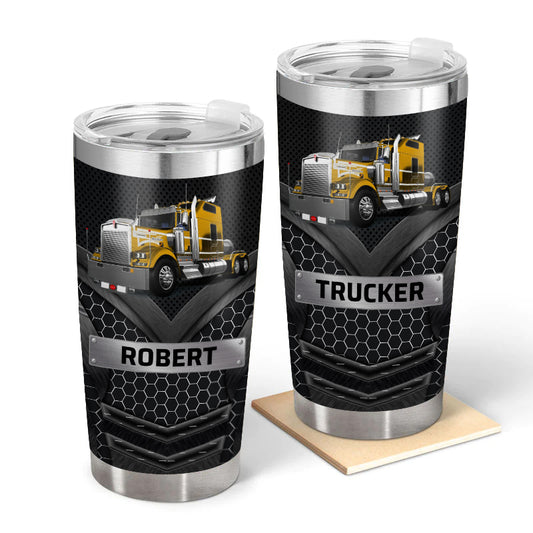 Big Truck - Gift for a Trucker - Personalized Custom Tumbler