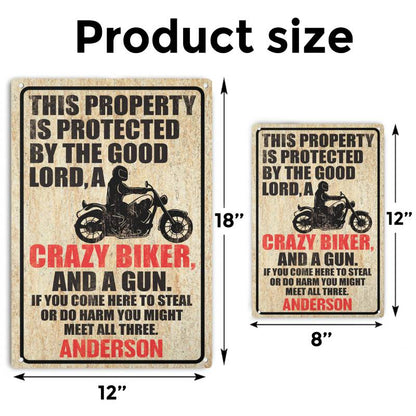 If You Come Here To Steal - Gift for a Biker  - Personalized Custom Metal Sign