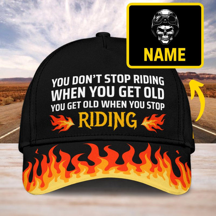 When You Get Old - Gift for a Biker  - Personalized Cap