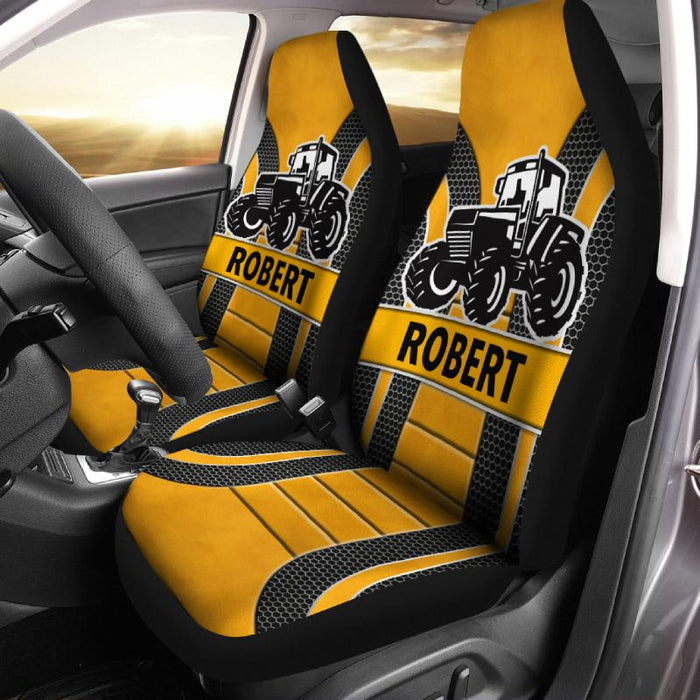 Personalized Car Seat Covers - Big Tractor (2pcs, universal fit)