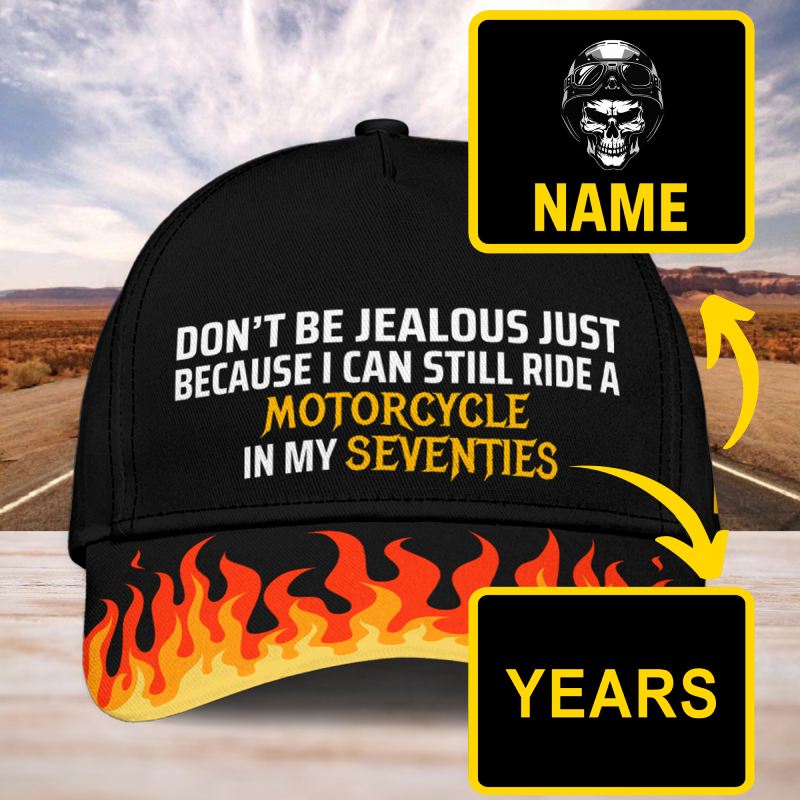 I Can Ride a Motorcycle - Gift for a Biker  - Personalized Cap