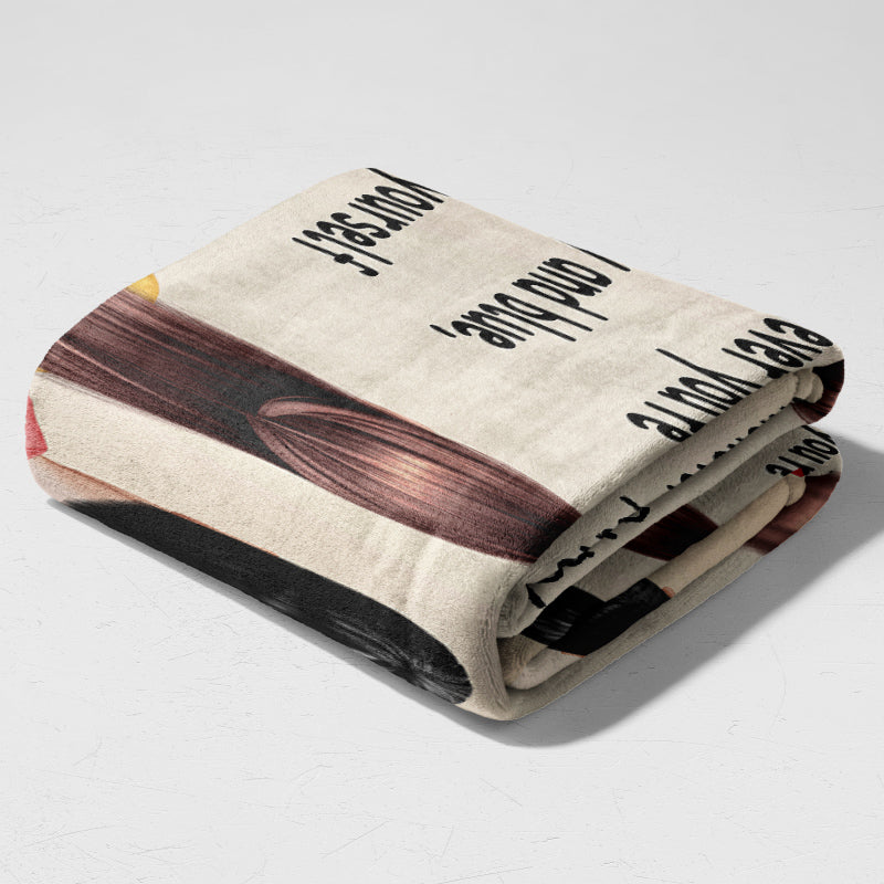 I want all of my last to be with you - Gift for Wife - Personalized fleece/sherpa blanket