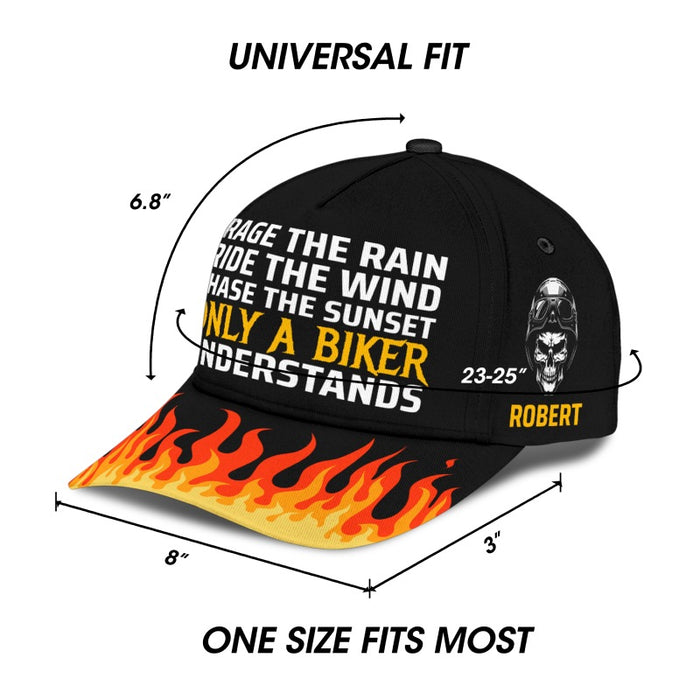 Only a Biker Understands - Gift for a Biker  - Personalized Cap