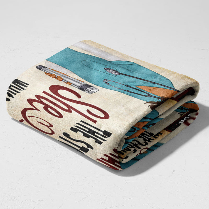 Peace, Love, Save Lives - Gift for a Nurse - Personalized fleece/sherpa blanket