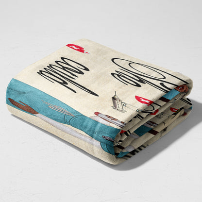 Proud Black Nurse - Gift for a Nurse - Personalized fleece/sherpa blanket