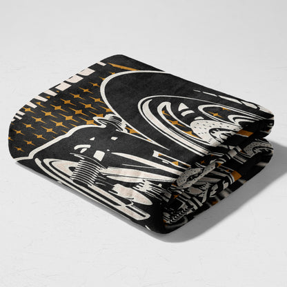 I Dream I'm A Motorcycle- Gift for a Biker - Personalized fleece/sherpa blanket