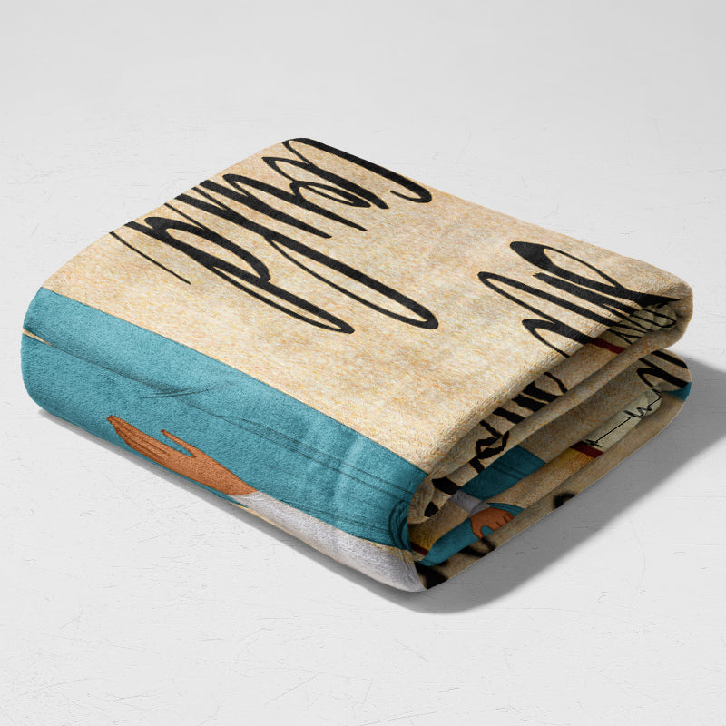 Live, Love, Heal - Gift for a Nurse - Personalized fleece/sherpa blanket