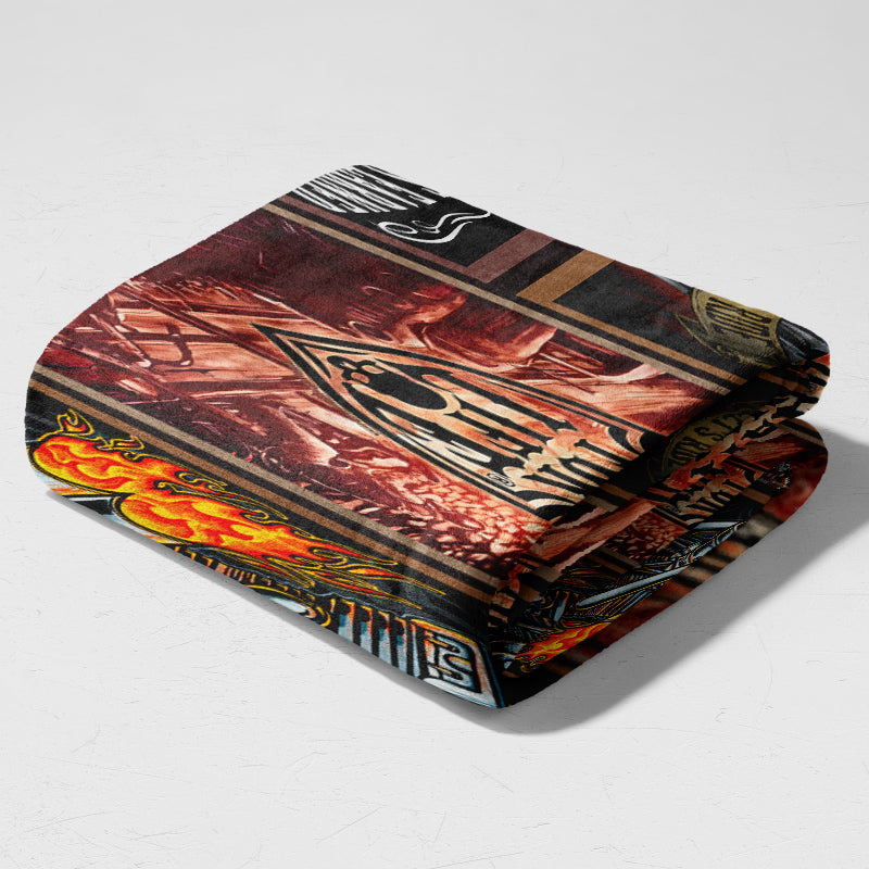 Biker For Life - Gift for a Biker - Fleece / sherpa blanket