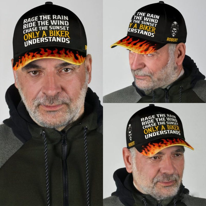 Only a Biker Understands - Gift for a Biker  - Personalized Cap