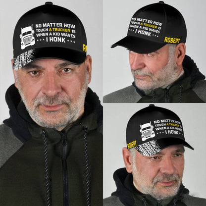 I Honk - Gift for a Trucker - Personalized Cap
