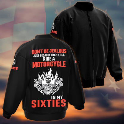 Personalized Quilted Bomber Jacket For a Biker - I Can Still Ride A Motorcycle