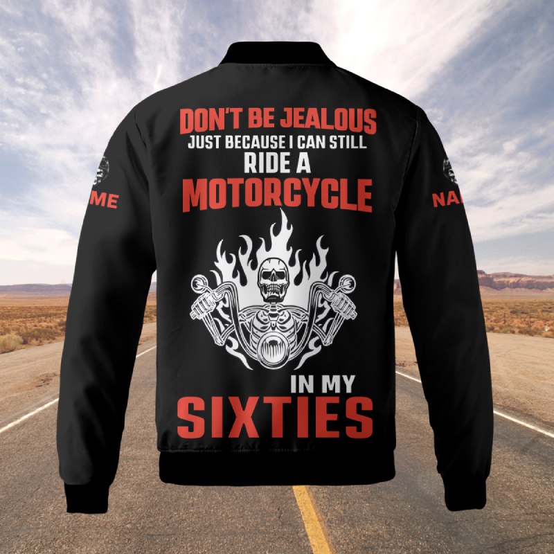 Personalized Quilted Bomber Jacket For a Biker - I Can Still Ride A Motorcycle