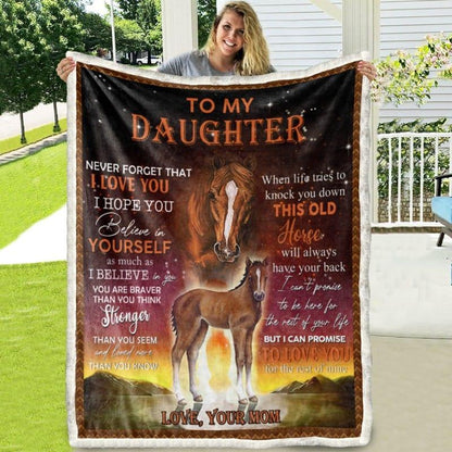 Blanket from mom to daughter for invaluable time together - Galaxate