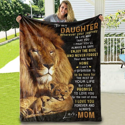 Blanket from mom to daughter with heartfelt wishes - Galaxate